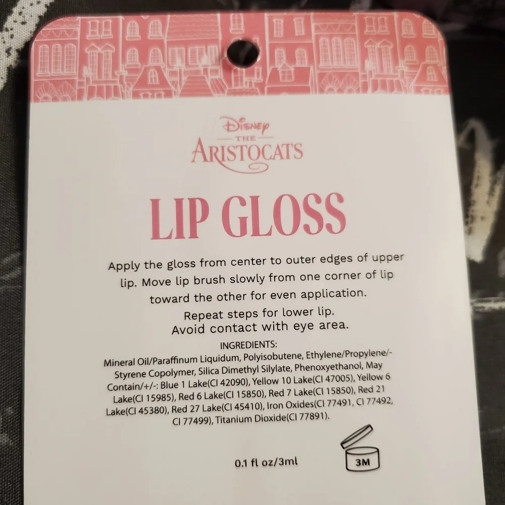 New Disney The Aristocats Marie Lip Gloss & Lip Balm Duo Coconut Scented